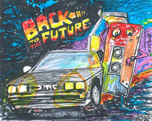 Cartoon: Back To The Future (medium) by csamcram tagged backtothefuture,martinmcfly,movie