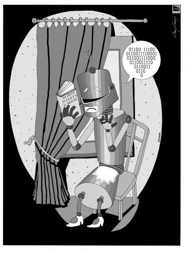 Cartoon: Robot-TINA (medium) by csamcram tagged robot,csam,cram