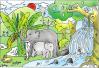 Cartoon: elephant thai jungle (small) by sontaya tagged elephant,thai,jungle