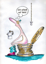 Cartoon: Ich scheiß auf Geld (small) by ninaboosart tagged geld kein klo toilette pleite