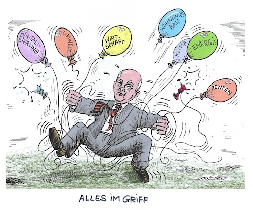 Cartoon: Alle Fäden in der Hand (medium) by mandzel tagged scholz,deutschland,digitalisierung,arbeitsmarkt,klima,umwelt,wohnungsbau,scholz,deutschland,digitalisierung,arbeitsmarkt,klima,umwelt,wohnungsbau