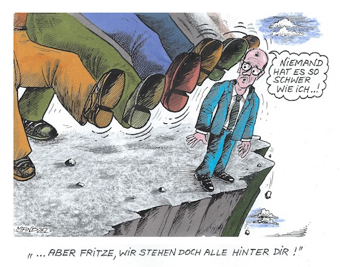 Cartoon: Am Abgrund (medium) by mandzel tagged merz,zustimmungswerte,reformen,deutschland,politik,wirtschaftsuntergang,finanzmangel,merz,zustimmungswerte,reformen,deutschland,politik,wirtschaftsuntergang,finanzmangel