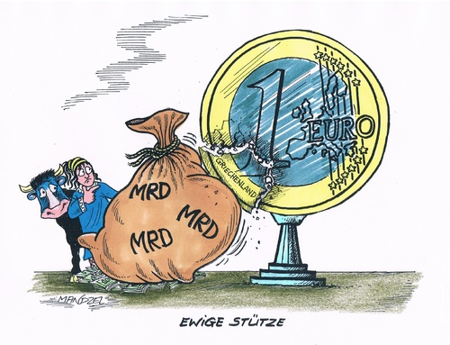 Cartoon: Dauerstütze (medium) by mandzel tagged griechenland,unterstützung,unsummen,euro,schuldenkatastrophe,griechenland,unterstützung,unsummen,euro,schuldenkatastrophe