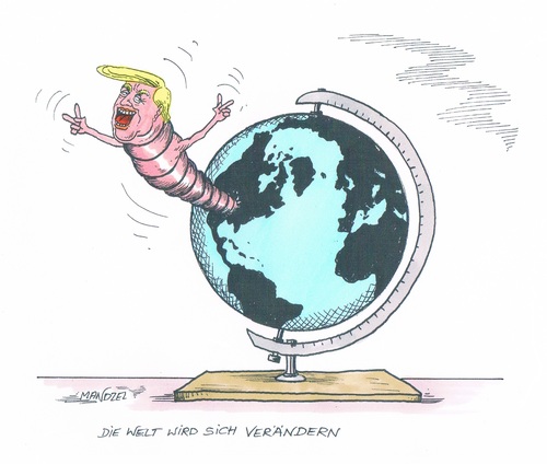 Cartoon: Der neue President (medium) by mandzel tagged trump,usa,wahlen,repubikaner,unberechenbarkeit,populismus,wortwahl,entsetzen,mandzel,karikatur,schock,überraschung,weltveränderung,trump,usa,wahlen,repubikaner,unberechenbarkeit,populismus,wortwahl,entsetzen,mandzel,karikatur,schock,überraschung,weltveränderung