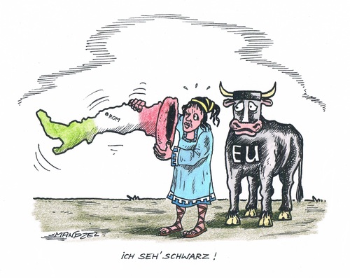 Cartoon: Ein Blick in die Zukunft (medium) by mandzel tagged italien,eu,referendum,euro,wirtschaftsschwäche,renzi,italien,eu,referendum,euro,wirtschaftsschwäche,renzi