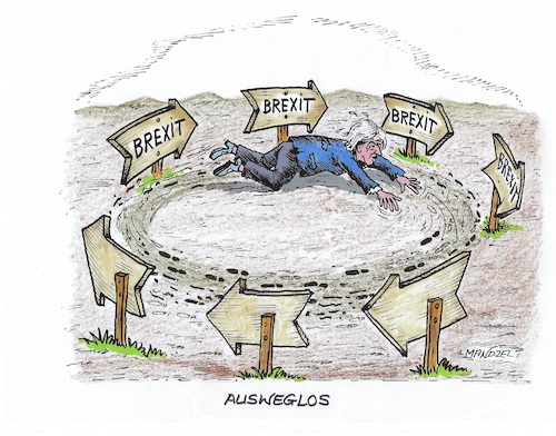 Cartoon: Endlose Verhandlungsrunden (medium) by mandzel tagged brexit,may,eu,großbritannien,verhandlungen,brexit,may,eu,großbritannien,verhandlungen