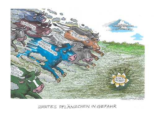 Cartoon: Gefährdetes Wirtschaftswachstum (medium) by mandzel tagged infrastruktur,deutschland,bürokratie,konjunktur,fachkräftemangel,infrastruktur,deutschland,bürokratie,konjunktur,fachkräftemangel