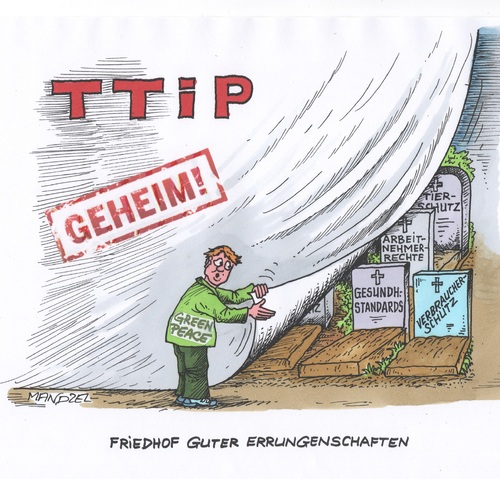 Cartoon: Geheim-TTIP (medium) by mandzel tagged ttip,europa,usa,standards,ttip,europa,usa,standards