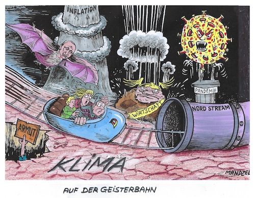 Cartoon: Geisterbahnfahrt (medium) by mandzel tagged selenskyj,krieg,sanktionen,blutvergießen,finanzopfer,fehlpolitik,gasmangel,armut,selenskyj,krieg,sanktionen,blutvergießen,finanzopfer,fehlpolitik,gasmangel,armut