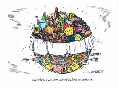 Cartoon: Hunger in der Welt (medium) by mandzel tagged hunger,weltbevölkerung,vitaminmangel,hunger,weltbevölkerung,vitaminmangel