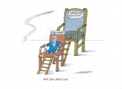 Cartoon: Laschet setzt sich durch... (medium) by mandzel tagged laschet,cdu,vorsitz,kanzlerkandidatur,laschet,cdu,vorsitz,kanzlerkandidatur
