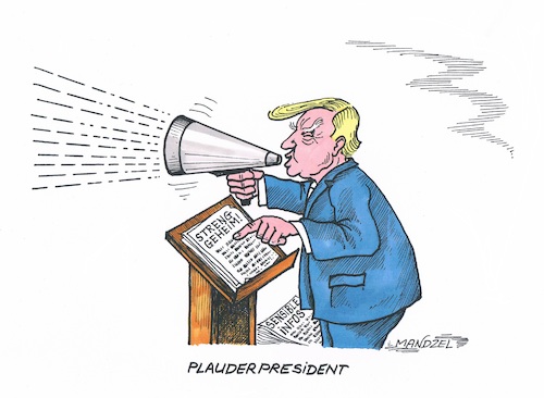 Plaudertäschchen Trump