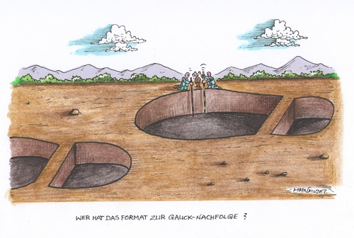 Cartoon: Präsidenten-Kandidat gesucht (medium) by mandzel tagged bundespräsident,gauck,nachfolge,deutschland,kandidaten,bundespräsident,gauck,nachfolge,deutschland,kandidaten