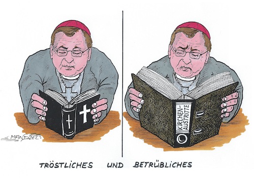 Cartoon: Probleme der Kleriker (medium) by mandzel tagged katholiken,kirche,missbrauchsfälle,unglaubwürdigkeit,austritte,katholiken,kirche,missbrauchsfälle,unglaubwürdigkeit,austritte