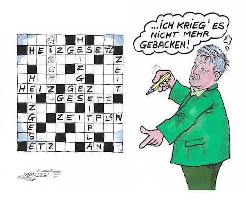 Cartoon: Schwierige Lösungsfindung (medium) by mandzel tagged die,grünen,habeck,wählergunst,ängste,zukunftsfurcht,energie,umwelt,klima,heizungsgesetze,die,grünen,habeck,wählergunst,ängste,zukunftsfurcht,energie,umwelt,klima,heizungsgesetze