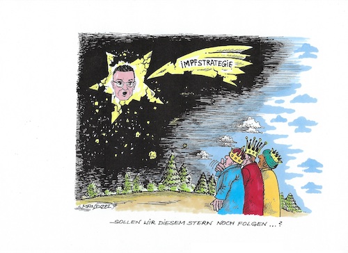 Cartoon: Spahns Image bröckelt (medium) by mandzel tagged impfungen,impfgegner,corona,spahn,deutschland,wahlkampf,impfungen,impfgegner,corona,spahn,deutschland,wahlkampf