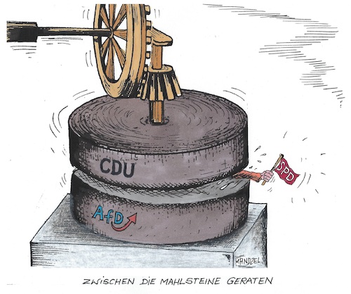 Cartoon: SPD die Sandwich-Partei (medium) by mandzel tagged spd,cdu,afd,parteien,ausrichtungen,parteiprogramme,deutschland,politik,wahlen,spd,cdu,afd,parteien,ausrichtungen,parteiprogramme,deutschland,politik,wahlen