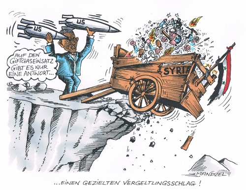 Cartoon: Strafe muss sein! (medium) by mandzel tagged syrien,obama,raketenschläge,giftgas,bürgerkrieg,syrien,obama,raketenschläge,giftgas,bürgerkrieg