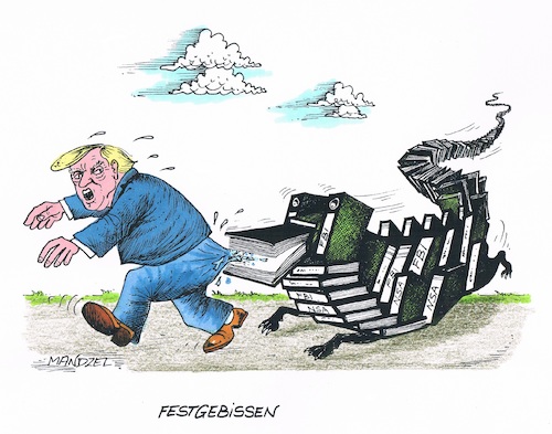 Cartoon: Trump in Bedrängnis (medium) by mandzel tagged trump,abhörskandal,behauptung,fbi,nsa,usa,lügen,beweise,mandzel,karikatur,trump,abhörskandal,behauptung,fbi,nsa,usa,lügen,beweise,mandzel,karikatur