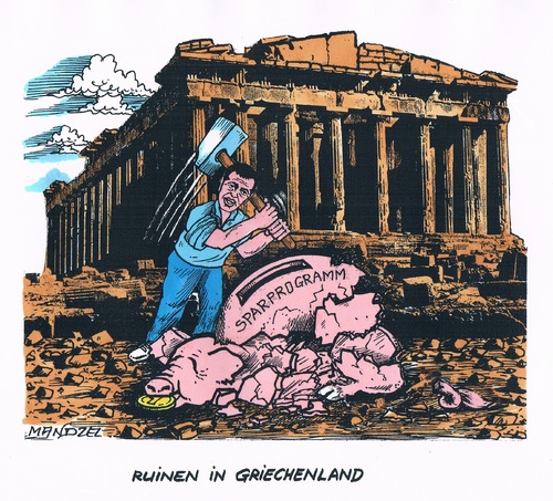 Cartoon: Tsipras schlägt zu (medium) by mandzel tagged griechenland,tsipras,sparprogramm,griechenland,tsipras,sparprogramm