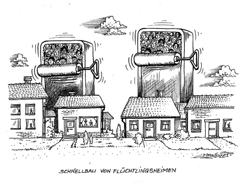 Cartoon: Unterbringung von Flüchtlingen (medium) by mandzel tagged flüchtlinge,asyl,flüchtlingsheime,überfüllung,unterbringungsprobleme,flüchtlinge,asyl,flüchtlingsheime,überfüllung,unterbringungsprobleme