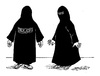 Cartoon: Burka im Blick (small) by mandzel tagged burka