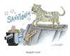 Cartoon: Der Westen droht (small) by mandzel tagged russland,putin,nato,osterweiterung,ukraine,bedrohung