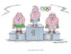 Cartoon: Endlich wieder Olympiade (small) by mandzel tagged olympiade,abwechslung,gewinner,erfolge,image