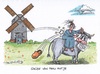 Cartoon: EU durch Holland in Not (small) by mandzel tagged eu,niederlande,ukraine,vertrag,volksabstimmung