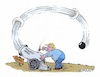 Cartoon: Feuer frei ! (small) by mandzel tagged trump,zölle,usa,china,handelskrieg