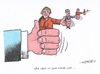 Cartoon: Flüchtlingsdeal mit der Türkei (small) by mandzel tagged merkel,erdogan,flüchtlinge,deal,erpressung,visafreiheit,terrorgesetze