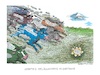 Cartoon: Gefährdetes Wirtschaftswachstum (small) by mandzel tagged infrastruktur,deutschland,bürokratie,konjunktur,fachkräftemangel