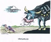 Cartoon: Griechenland weist EU den Weg (small) by mandzel tagged griechenland,eu,nasenring,vorführung