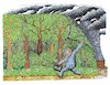 Cartoon: Hambacher Forst (small) by mandzel tagged rwe,braunkohle,waldrodung,kohlendioxyd,umweltsünde