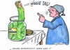 Cartoon: Künasts Speise-Ideen (small) by mandzel tagged vegetariertag,künast,gurke,michel