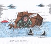 Cartoon: Kurs-Behinderungen (small) by mandzel tagged flüchtlingspolitik,merkel,asyl,zuwanderer,csu,untergangsstimmung