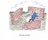 Cartoon: mauer-Manie (small) by mandzel tagged usa,trump,mauer,migranten,demokraten,republikaner
