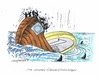 Cartoon: Panik auf dem Euro-Schiff (small) by mandzel tagged euro,eu,untergang,uneinigkeit,haie