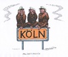 Cartoon: Reaktionen in Köln (small) by mandzel tagged silvester,köln,übergriffe,polizei,täuschungsversuche