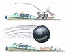 Cartoon: Rückschlag in Nahost (small) by mandzel tagged israel,palästinenser,vergeltung