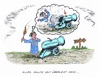 Cartoon: Sanktionen gegen Russland (small) by mandzel tagged sanktionen,eu,russland,ukraine,krim,kanone