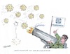 Cartoon: Schützenhilfe (small) by mandzel tagged corona,pandemie,panik,chaos,hysterie,bundeswehr