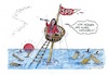 Cartoon: SPD in Not (small) by mandzel tagged wahlen,bayern,spd,untergangsstimmung,nahles,kurswechsel