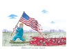 Cartoon: Trump ängstigt die Wähler (small) by mandzel tagged trump,usa,wahl,apokalypse,drohung