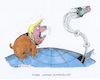 Cartoon: Trump kläfft wieder (small) by mandzel tagged trump,kim,atombomben,usa,nordkorea,raketen,drohungen