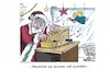 Cartoon: Weihnachtliche Geschäftslage (small) by mandzel tagged corona,regeln,impfungen,verordnungen,pandemie,politik,mandzel,karikatur,geschäfte