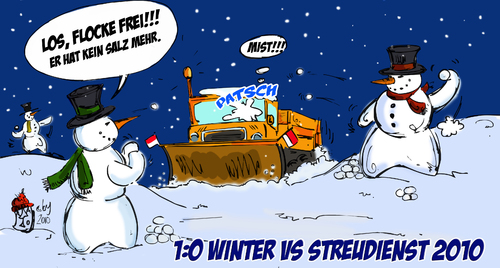 Cartoon: Winter vs Streudienst (medium) by Grayman tagged salz,winter,streudienst