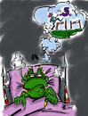 Cartoon: Ritter zählen (small) by Grayman tagged ritter,drachen,einschlafstörungen