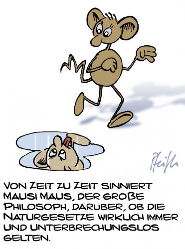 Cartoon: Mausphilosoph (medium) by Andreas Pfeifle tagged maus,philosophie,naturgesetze