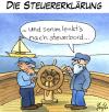 Cartoon: Die Steuererklärung (small) by Andreas Pfeifle tagged steuererklärung,steuer,matrose,kapitän,seefahrt